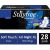 Stayfree Advanced Extra Large All Night Soft Cover Sanitary Pads For Women With Wings, 28 Pads